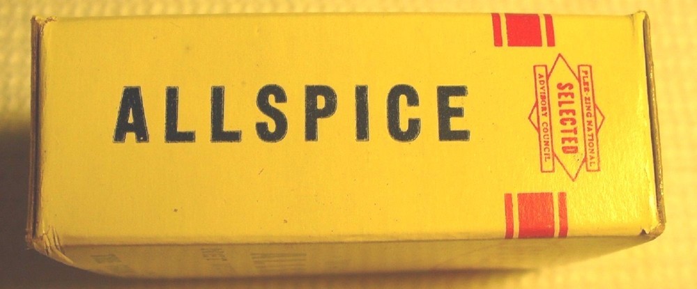 Vintage PLEE-ZING ALLSPICE Spice Box - NOS - Mint Condition