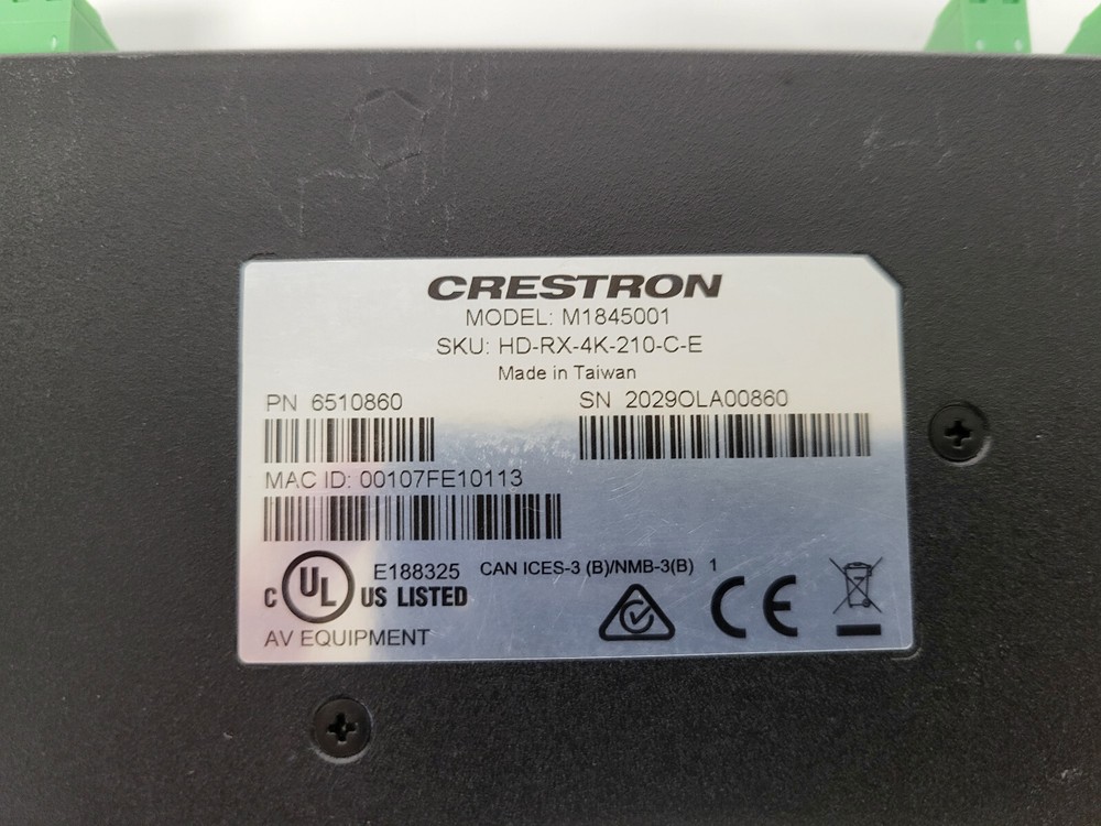 Crestron HD-RX-4K-210-C-E Multiformat Switch Transmitter (No Power Adapter)