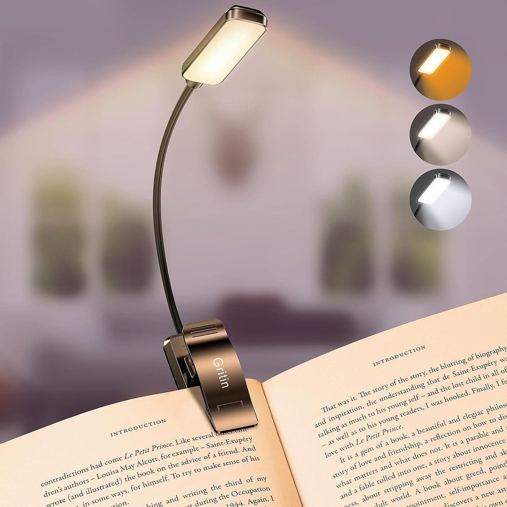 USB Rechargeable 9 LED Reading Light - Lightweight, Portable, Eye-Caring Design