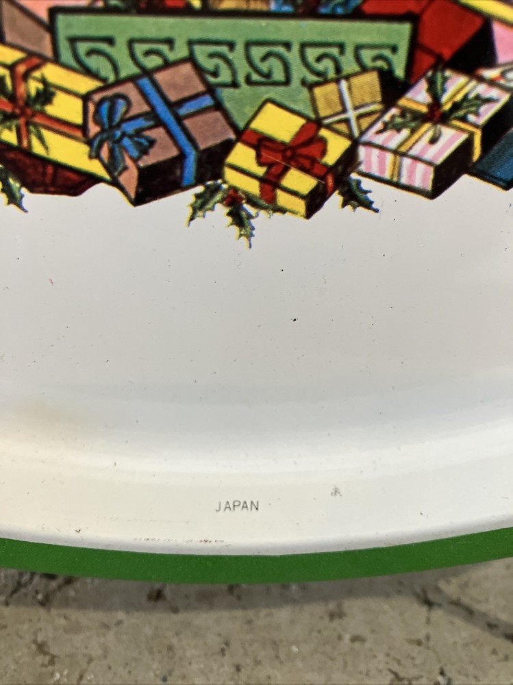 Vintage Spode Christmas Tree Tin Serving Tray