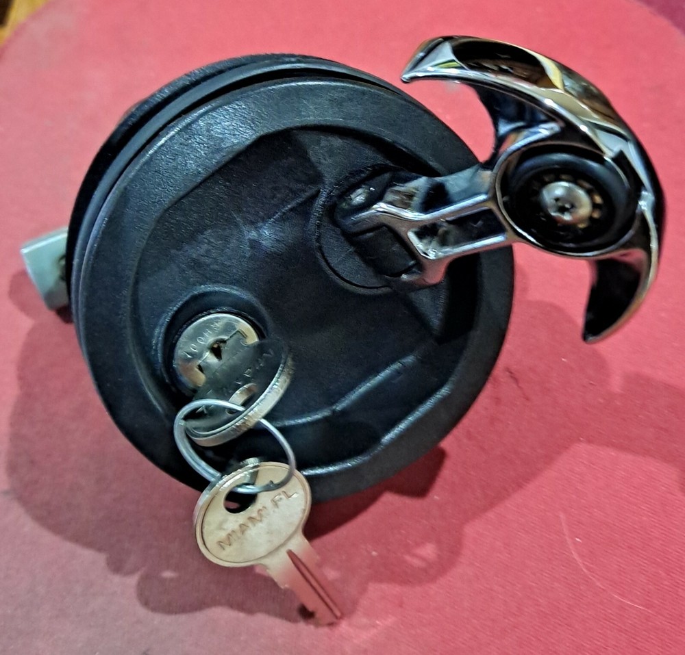 Perko Flush Locking Latch-Black #1091005BLK