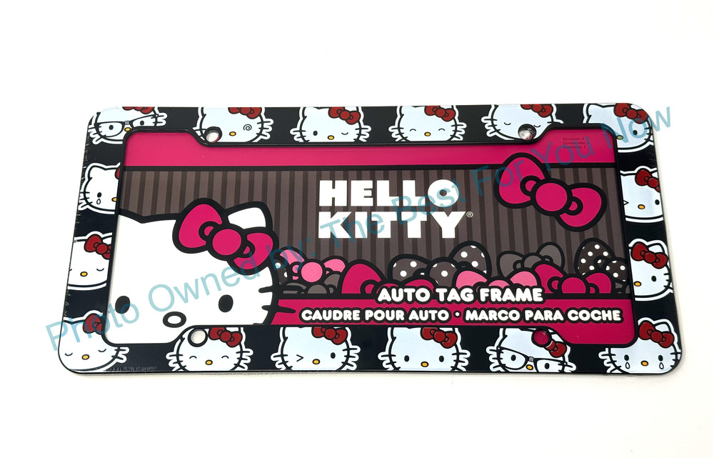 Authentic Sanrio Hello Kitty Car, Truck, & Suv License Plate Frame