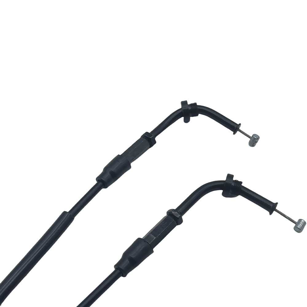 Black Throttle Cable Push & Pull Set For BMW S1000RR 2009-2014 2013 2012 2011