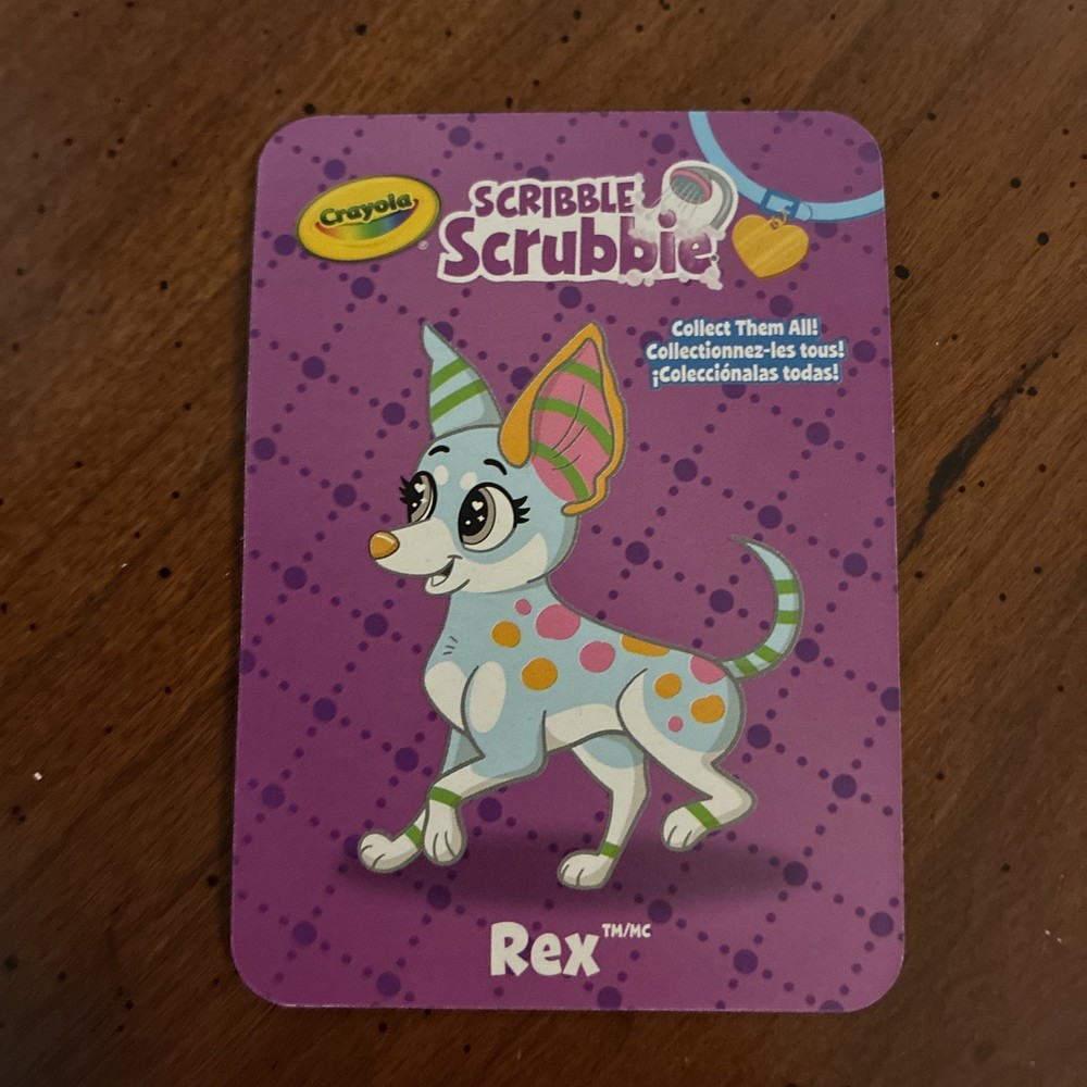 Crayola Scribble Scrubbies Pets Washable New In Box Rex