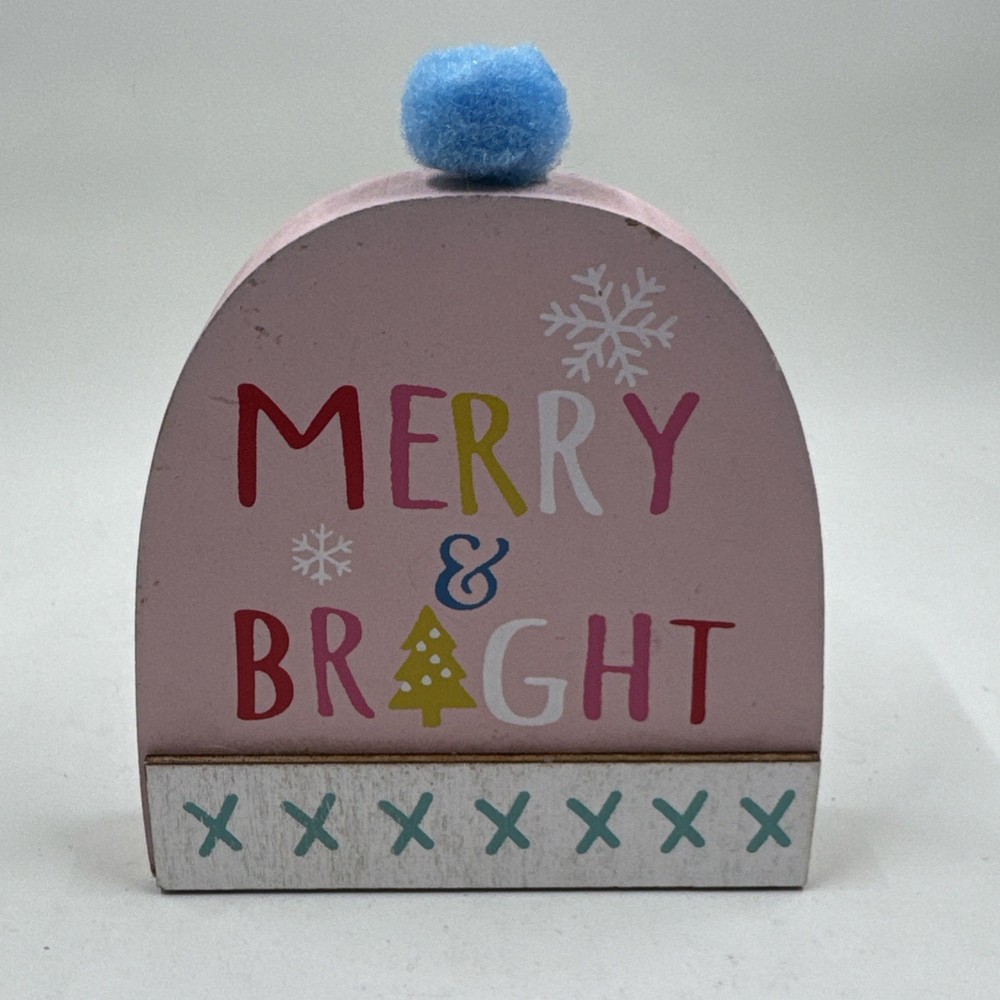 "Merry & Bright" Sign Table Decor