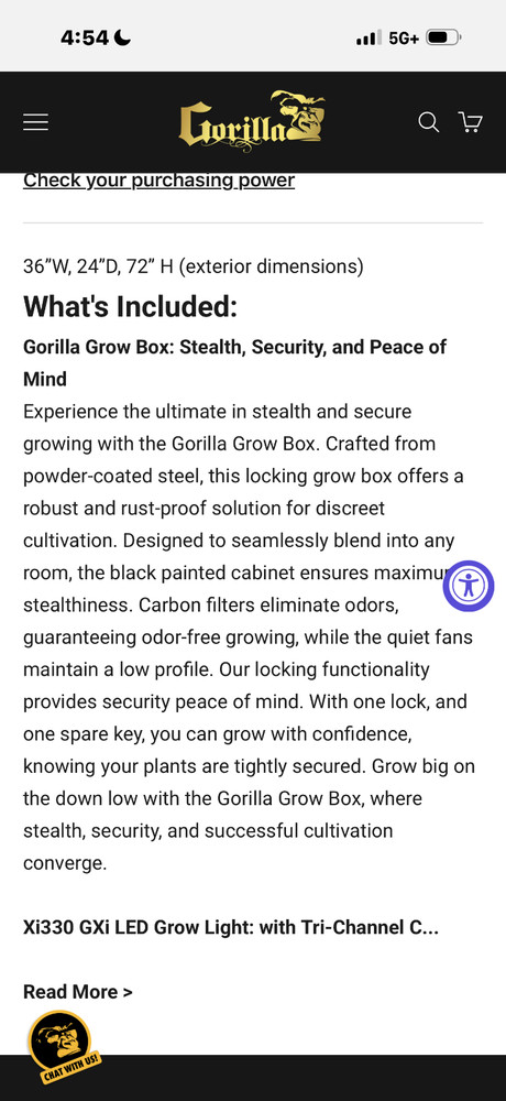 gorilla grow cabinet