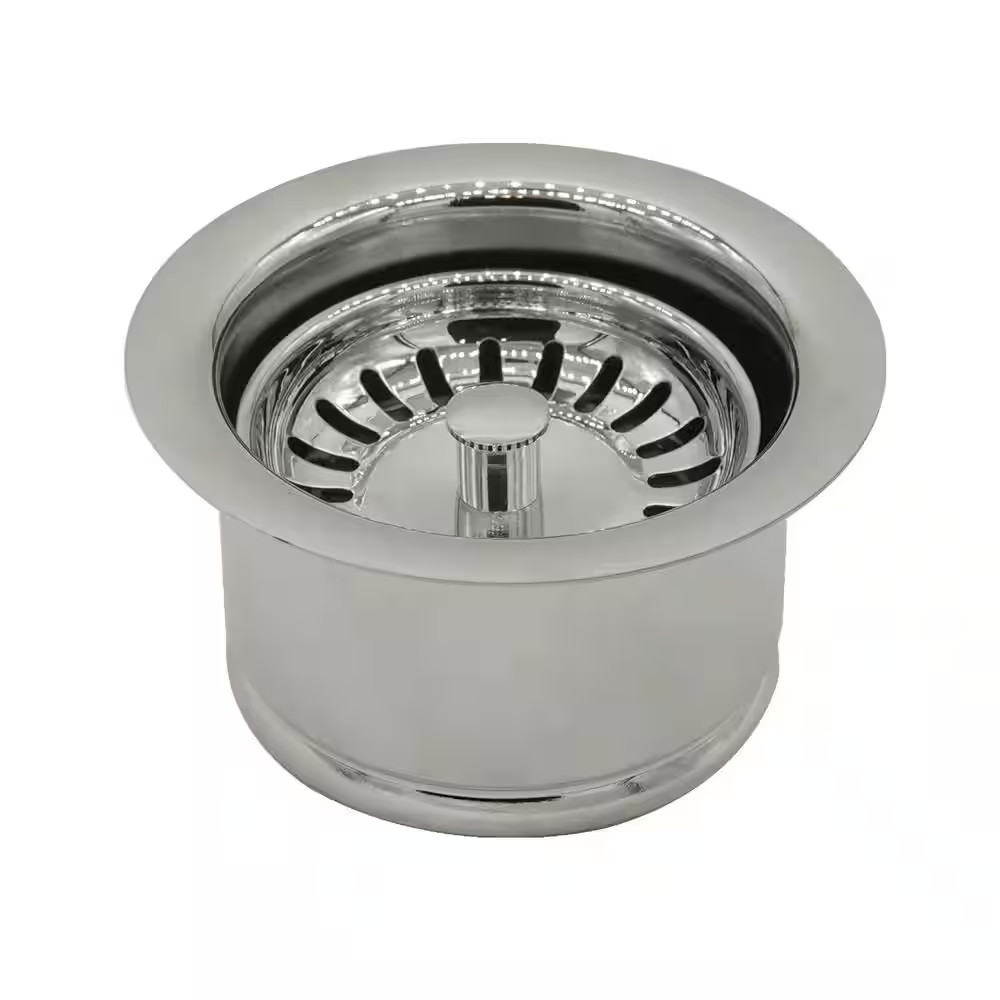 3-1/2 In. Extra-Deep Collar Kitchen Sink Waste Disposal Flange & Strainer Stoppe