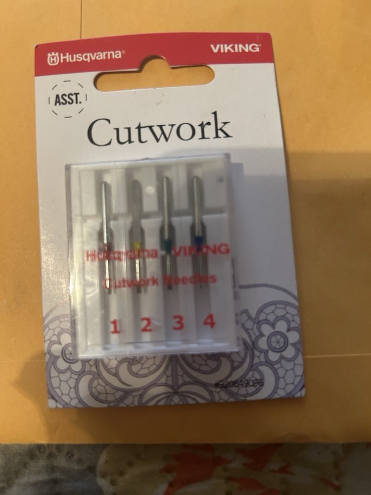CUTWORK Needles 4 Pk Color Coded Per Size