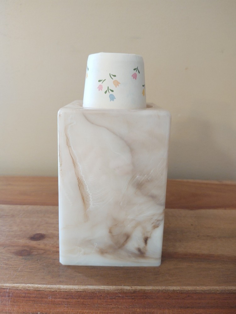 Vintage Faux Marble Dixie Cup Dispenser