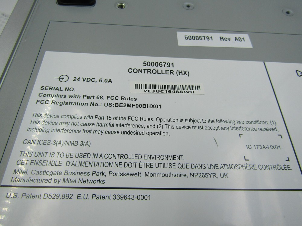 Mitel HX 5000 Processor Module Controller Base Rack Mountable 50006791