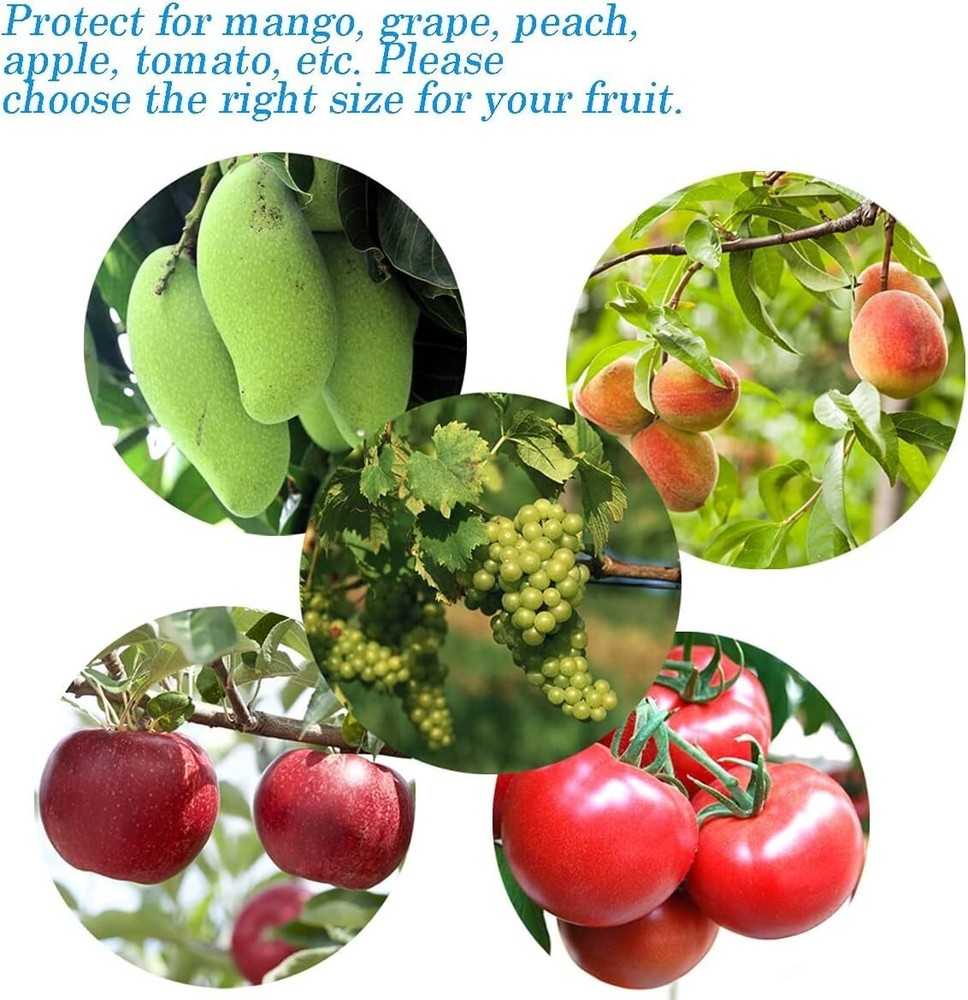Versatile 50PCS Fruit Guard Bags with Protective Ropes - Multipurpose Solution