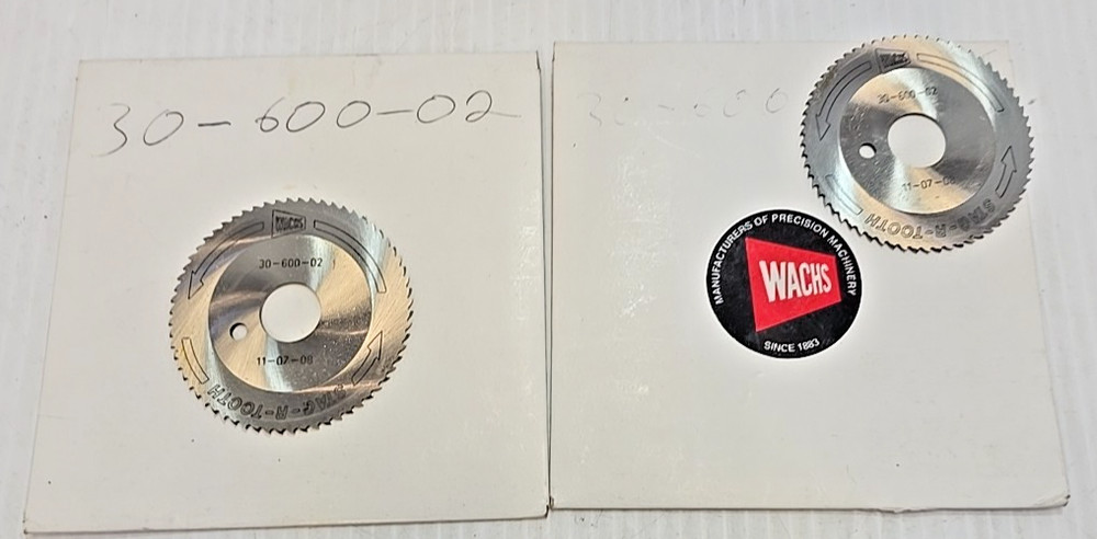 2 WACHS 30-600-02 Tooth Saw Blade