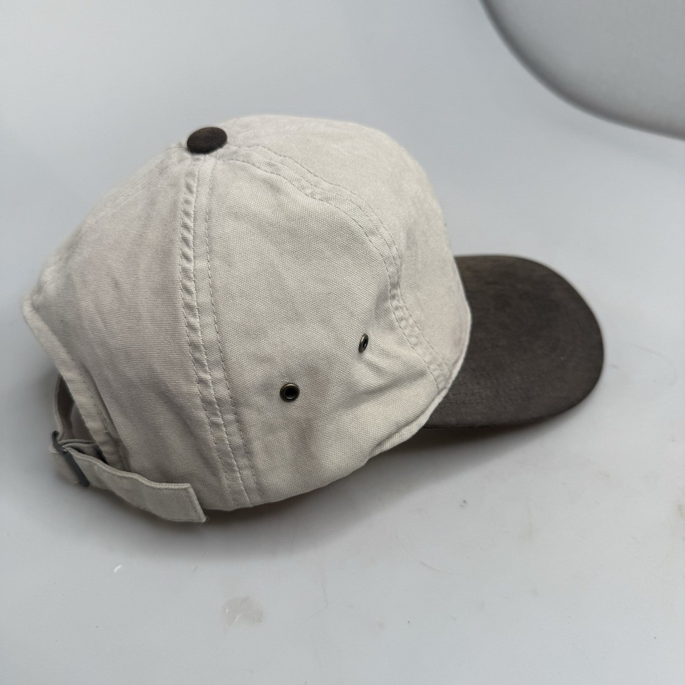 Remington Logo Youth Hat Cap Beige Brown Adjustable Strapback Vented Hunter EUC