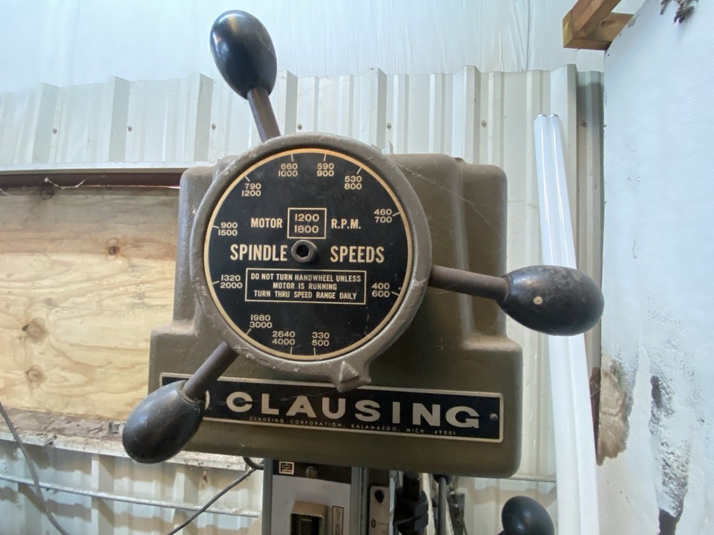 Vintage Clausing Drill Press, Model 1638