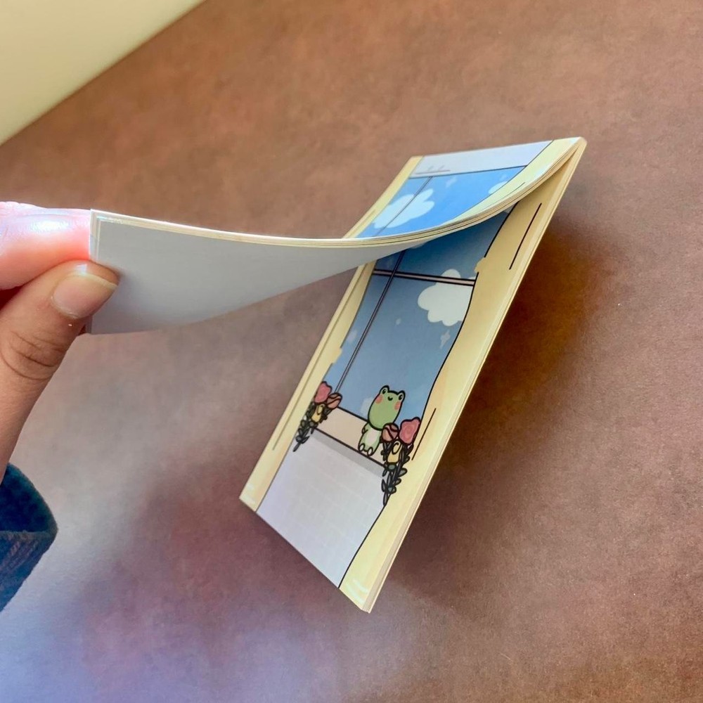 Sunny Day Window Sill Froggy Notepad