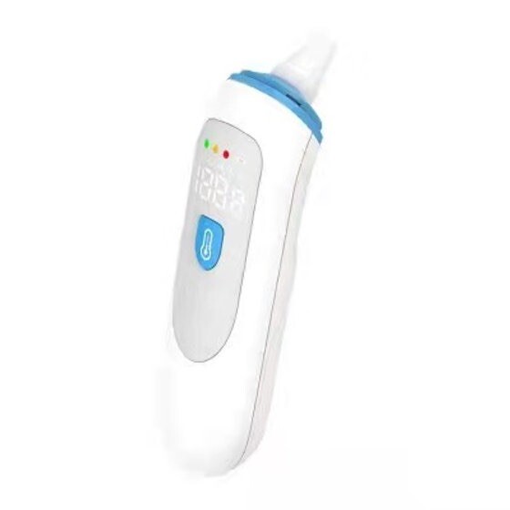 Thermometer, Forehead and Ear Thermometer with Fever Alarm and Memory Function