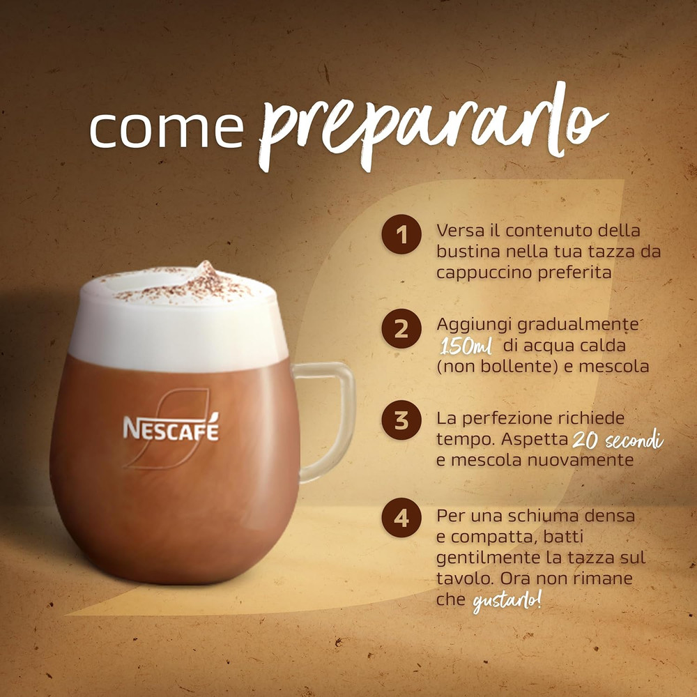 Nescafž Cappuccino 10 Sticks