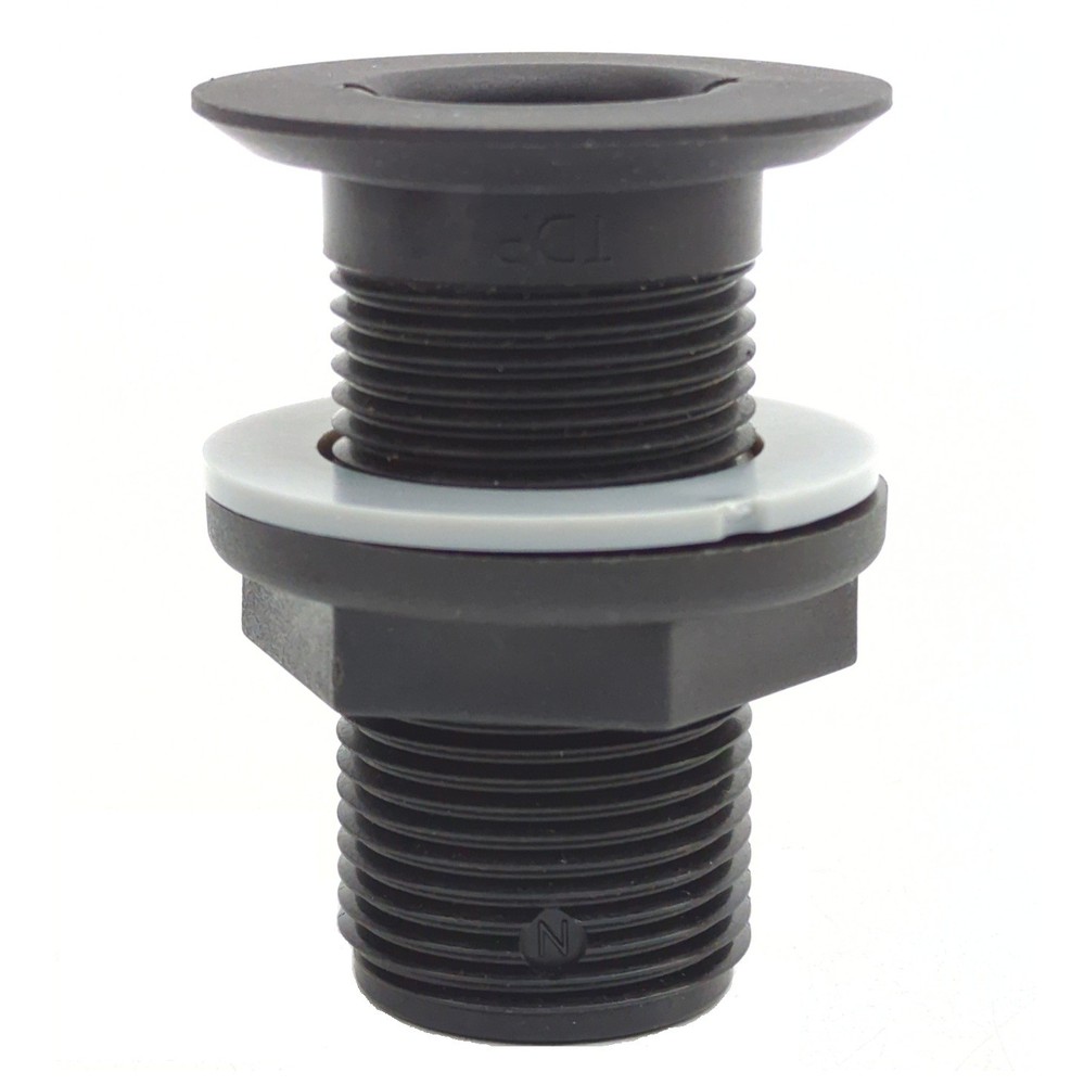 Gemlux 9071 Marine Reinforced Nylon Composite 1" NPS Recessed Thru-Hull Fitting