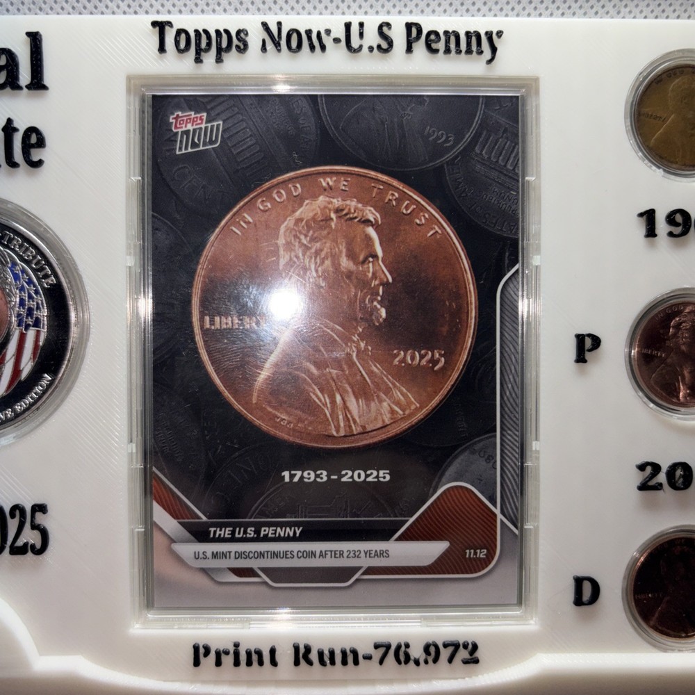 2025 Lincoln Penny display ALPHA AND OMEGA