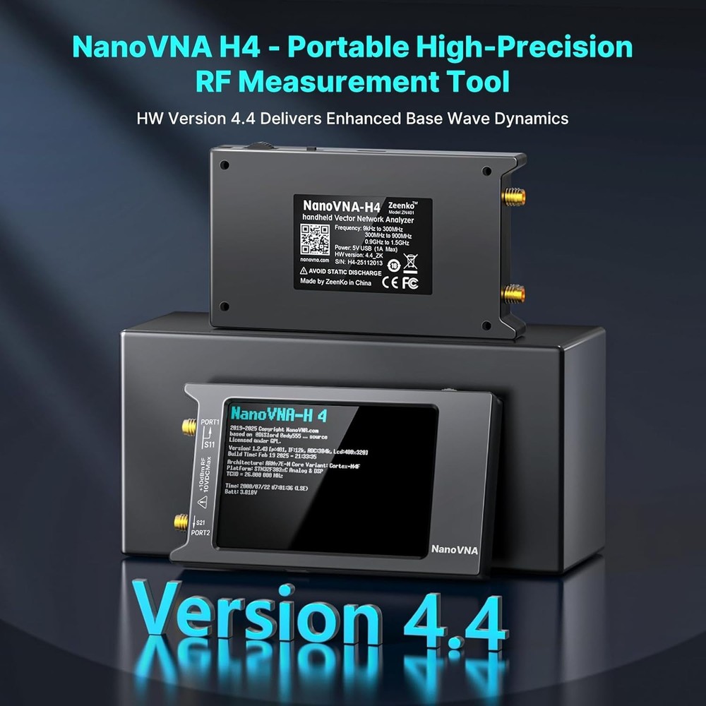 Advanced Antenna Analyzer with Improved Frequency Algorithm and Touch Display