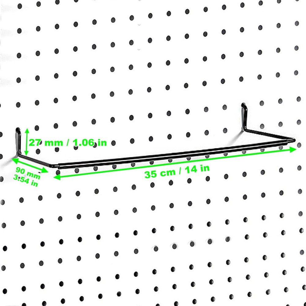 2 Pack Pegboard Towel Holder for Kitchen Workshop Garage Pegboard Accessories
