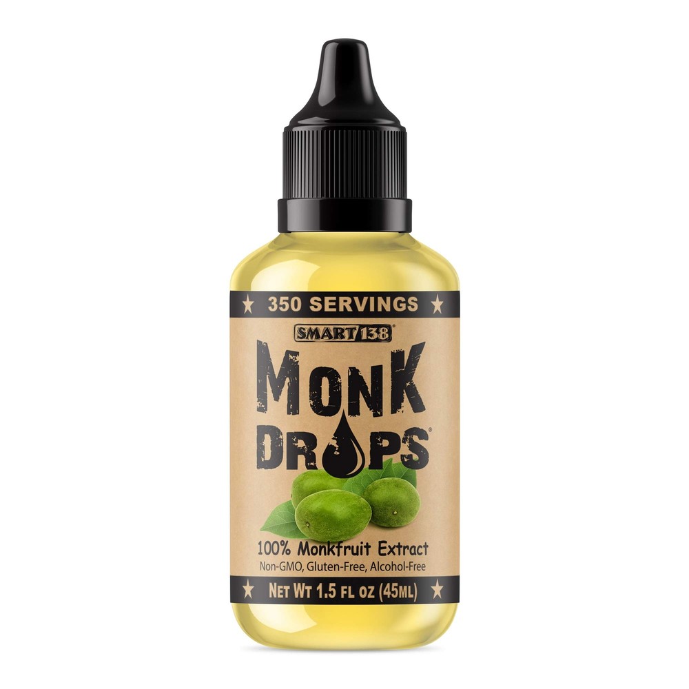 Monk Drops - 100% Monkfruit Liquid Sweetener Zero Glycemic Zero Calories Zero