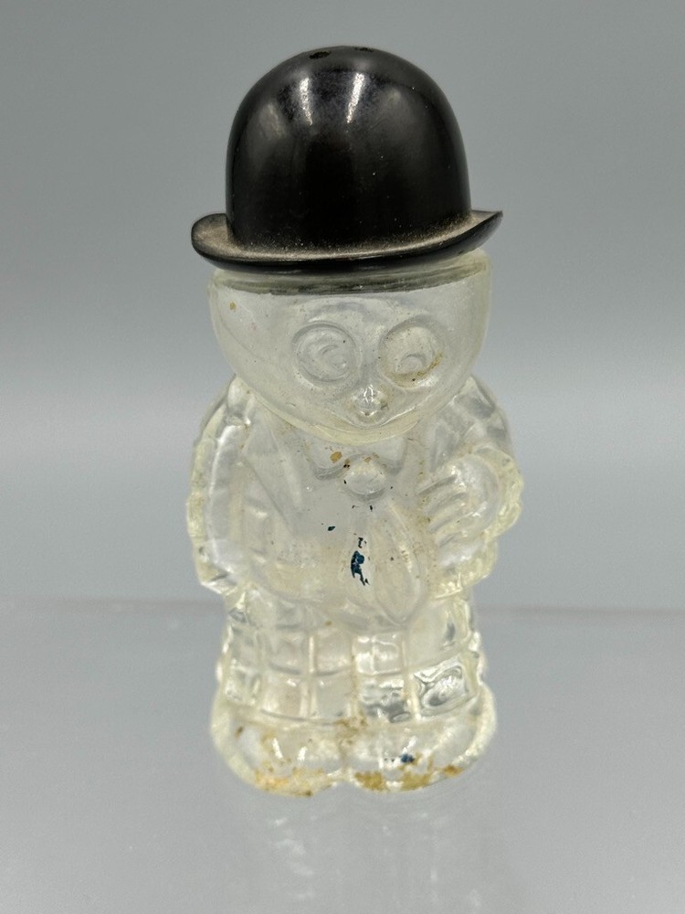 Vintage MOON MULLINS Glass Figural CANDY CONTAINER E&A 534 Shaker