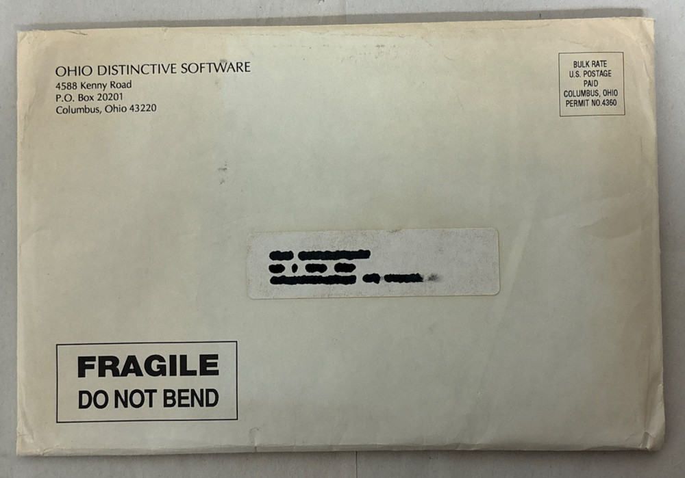 Ohio Distinctive Software - Menu/Diet/Weight Loss Planning Software 5.25" Floppy