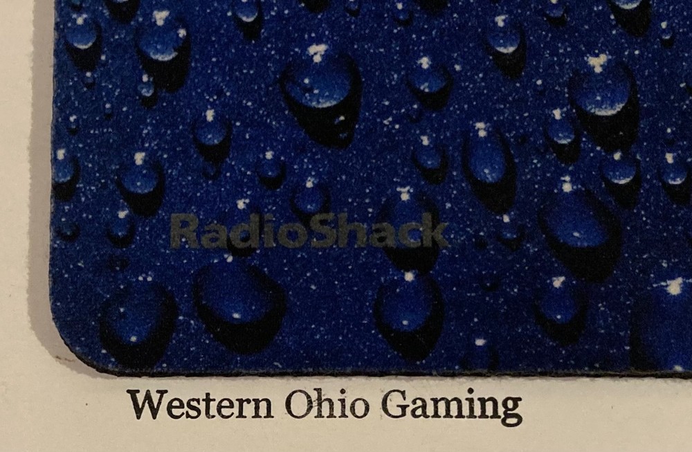 Radio Shack Branded Water Rain Drop Computer Mouse Pad USED