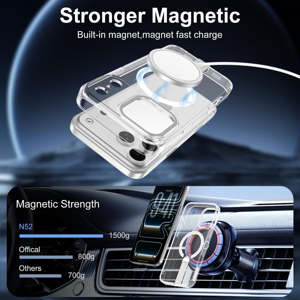 for iPhone 17 Pro Max Case with Stand, Camera Control Cover Control, Military...