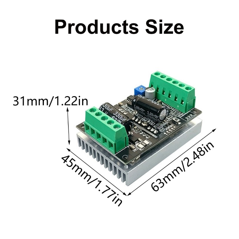 Precise Speed Regulation 500W PWM Brushless Motor Controller for Engineers