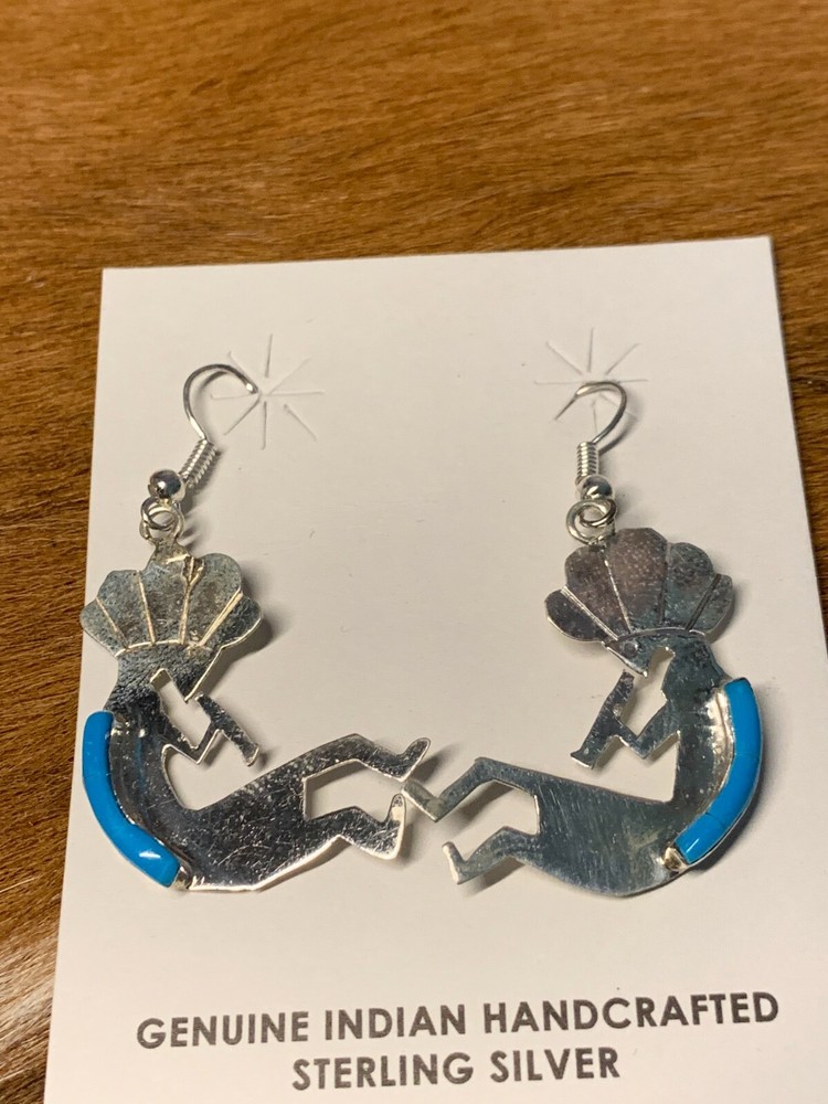 KOKOPELLI ~ STERLING ~ DANGLE ~ EARRINGS