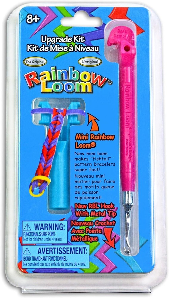 Rainbow Loom Tail Upgrade Kit - Metal Hook - Pink