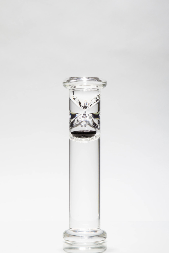 1 Minute Floating Glass Sand Timer (6" Tall)