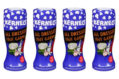 Kernels Popcorn Seasoning All Dressed, 110g (4 Pack) (Imported from Canada)