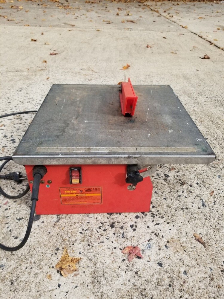 7'' Chrome Plated Bench Top Tile Saw