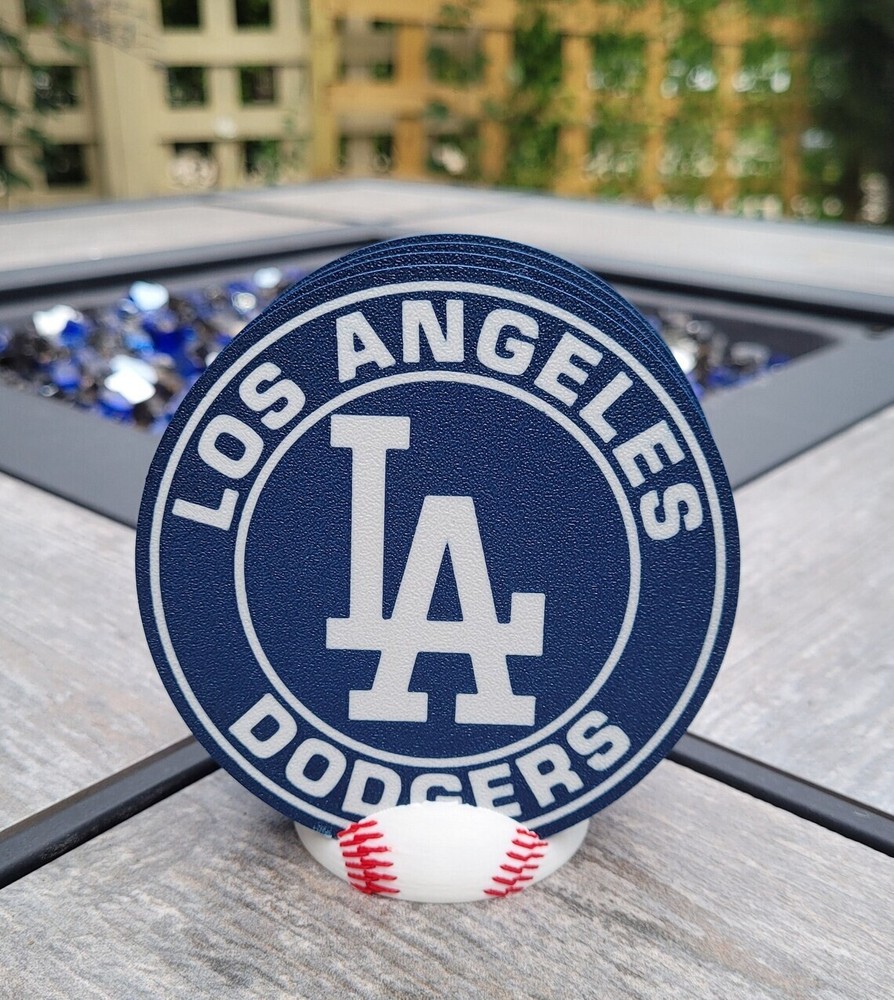 Los Angeles Dodgers Coaster Set - 3D Printed - (Set of 4)