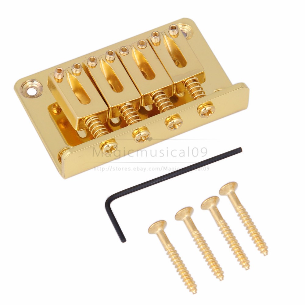 Cigar Box Guitar Parts 4-string Bottom Loading Hard-tail Adjustable Bridge