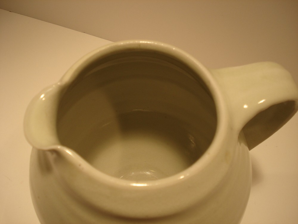 C. Jahn Pottery Green Pitcher