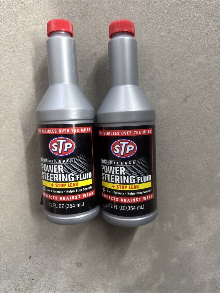 STP POWER STEERING FLUID & Stop Leaking, 12 Fl.oz, 2 Pack