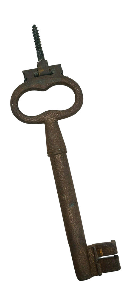 Cast Iron Skeleton Key Wall Hook Rustic Farmhouse Decor 7.5”