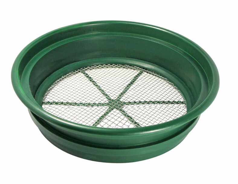Pack Of Two 1/4 " CLASSIFIER SIFTING PAN SCREEN EARTH SIFTER STACKABLE