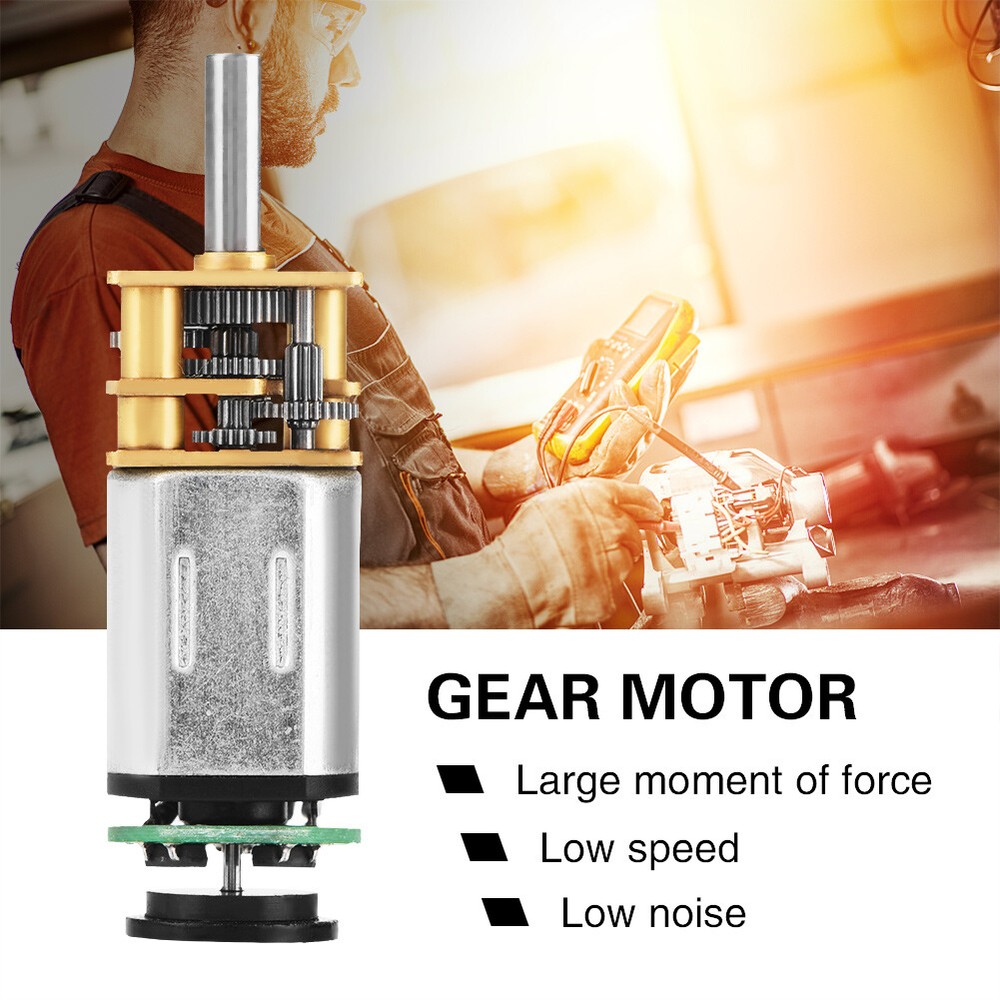 DC6V 60RPM 2W GBMQ-12BY20 Gear Motor With Magnetic Coded Disc Hall Encoder