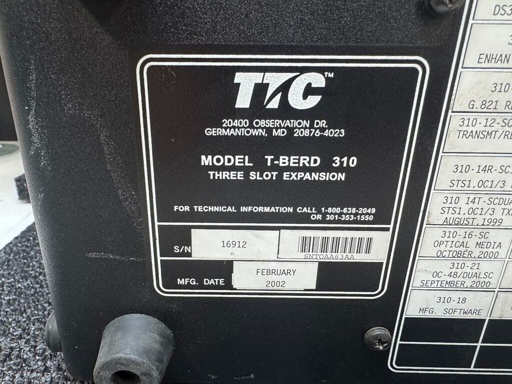 TTC T-BERD 310-1 DS1/DS0 Communication Analyzer