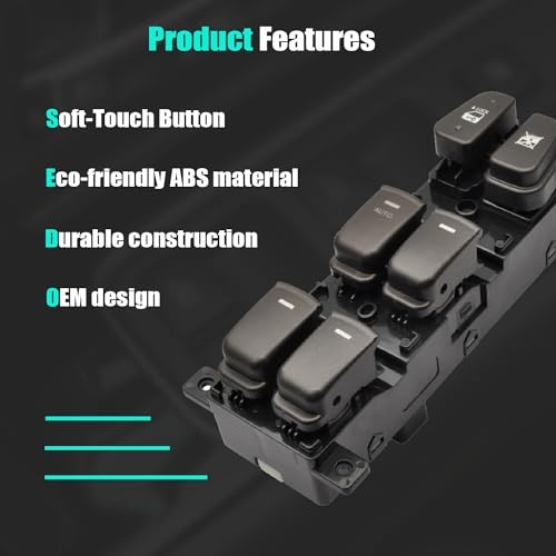 Driver Side Master Power Window Control Switch for 2009 2010 Hyundai Sonata 09