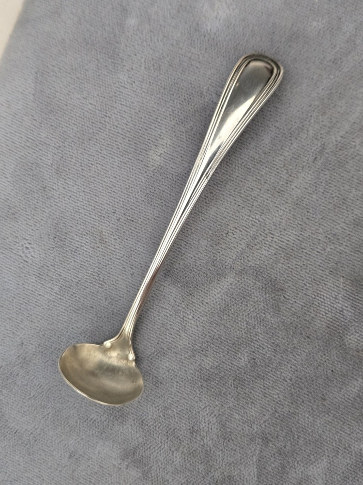 Watson Sterling Silver Mustard With Cobalt Lining - Gorham Sterling Spoon