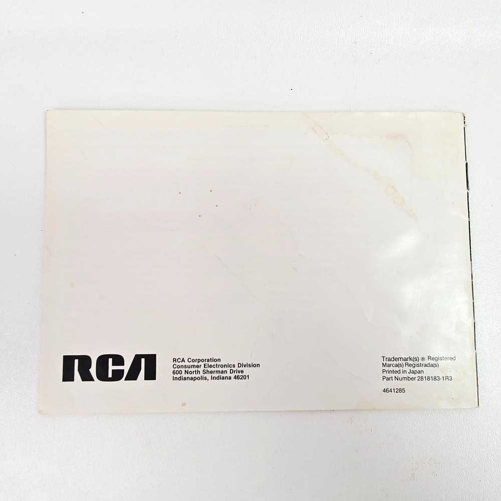 RCA Small Wonder Color Video Camera CKC020 In Original Box - Untested