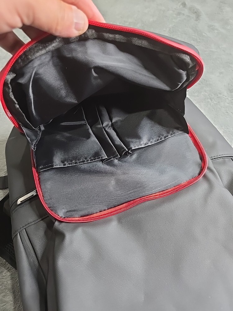 Adobe Summit DTN Tech Backpack Black Red Adjustable Straps Water Resistant