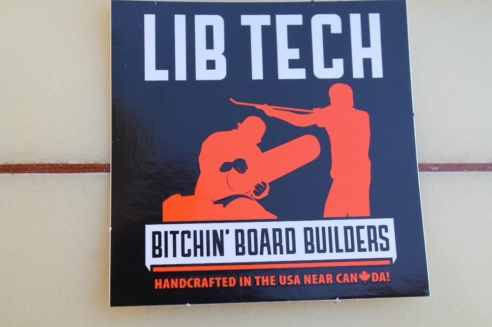 LIB TECH Snowboards Bitchin' Board Builders Surfboards Snow Snowboarding STICKER