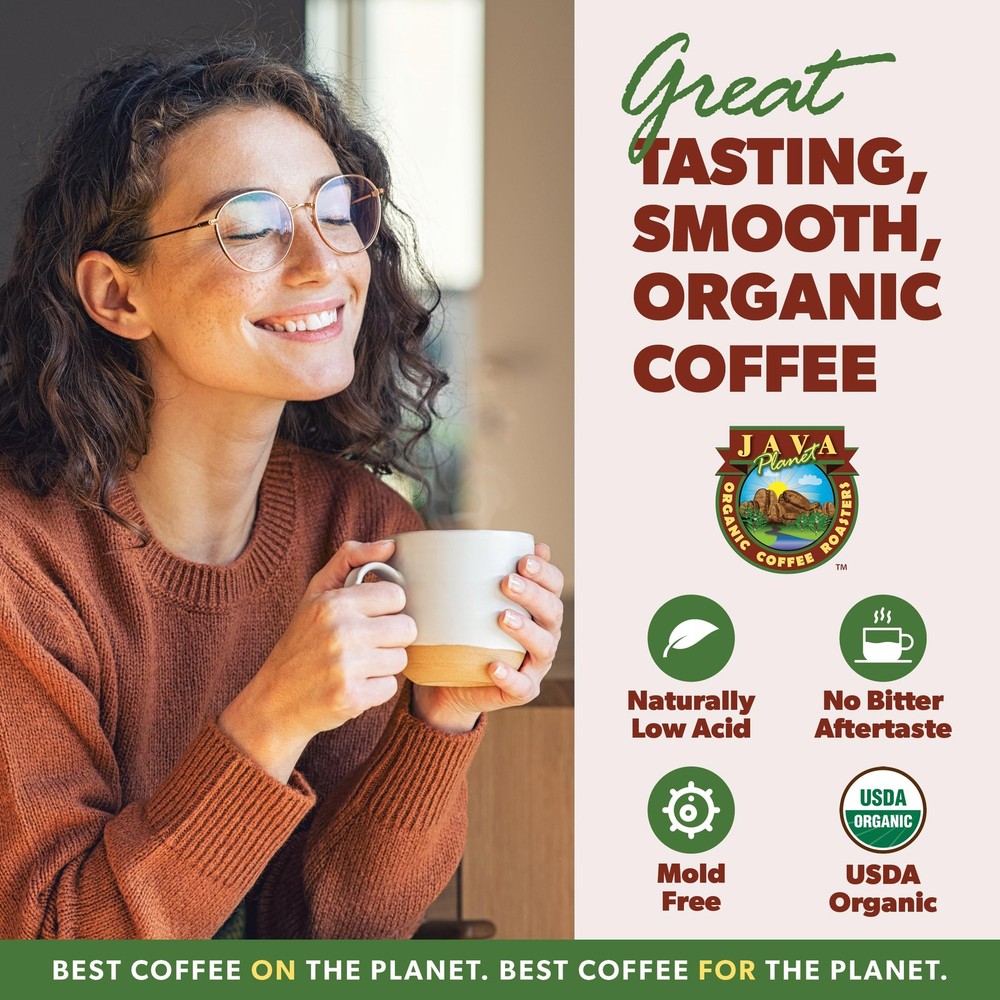Low Acid Organic Coffee – Whole Bean, Mold-Free & Stomach Friendly by Java